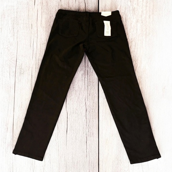 NWT Just Black Women’s Ankle Zip Black Denim Jean Pants ~ Size 32 - Picture 3 of 10